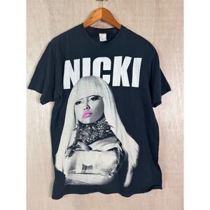 Nicki Minaj Concert Graphic Tee Black Pink Friday Tour Merchandise Shirt Mens L